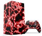 WraptorSkinz Skin Wrap compatible with the 2020 XBOX Series X Console and Controller Electrify Red (XBOX NOT INCLUDED)
