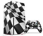 WraptorSkinz Skin Wrap compatible with the 2020 XBOX Series X Console and Controller Checkered Racing Flag (XBOX NOT INCLUDED)