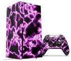 WraptorSkinz Skin Wrap compatible with the 2020 XBOX Series X Console and Controller Electrify Hot Pink (XBOX NOT INCLUDED)