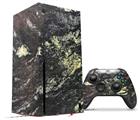 WraptorSkinz Skin Wrap compatible with the 2020 XBOX Series X Console and Controller Marble Granite 03 Black (XBOX NOT INCLUDED)