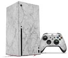 WraptorSkinz Skin Wrap compatible with the 2020 XBOX Series X Console and Controller Marble Granite 09 White Gray (XBOX NOT INCLUDED)