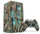 WraptorSkinz Skin Wrap compatible with the 2020 XBOX Series X Console and Controller WraptorCamo Grassy Marsh Camo Neon Teal (XBOX NOT INCLUDED)