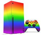 WraptorSkinz Skin Wrap compatible with the 2020 XBOX Series X Console and Controller Smooth Fades Rainbow (XBOX NOT INCLUDED)