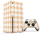 WraptorSkinz Skin Wrap compatible with the 2020 XBOX Series X Console and Controller Houndstooth Peach (XBOX NOT INCLUDED)