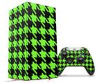 WraptorSkinz Skin Wrap compatible with the 2020 XBOX Series X Console and Controller Houndstooth Neon Lime Green on Black (XBOX NOT INCLUDED)
