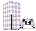 WraptorSkinz Skin Wrap compatible with the 2020 XBOX Series X Console and Controller Houndstooth Lavender (XBOX NOT INCLUDED)