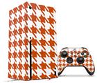 WraptorSkinz Skin Wrap compatible with the 2020 XBOX Series X Console and Controller Houndstooth Burnt Orange (XBOX NOT INCLUDED)