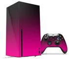 WraptorSkinz Skin Wrap compatible with the 2020 XBOX Series X Console and Controller Smooth Fades Hot Pink Black (XBOX NOT INCLUDED)