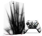 WraptorSkinz Skin Wrap compatible with the 2020 XBOX Series X Console and Controller Lightning Black (XBOX NOT INCLUDED)