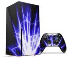 WraptorSkinz Skin Wrap compatible with the 2020 XBOX Series X Console and Controller Lightning Blue (XBOX NOT INCLUDED)
