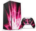 WraptorSkinz Skin Wrap compatible with the 2020 XBOX Series X Console and Controller Lightning Pink (XBOX NOT INCLUDED)