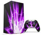 WraptorSkinz Skin Wrap compatible with the 2020 XBOX Series X Console and Controller Lightning Purple (XBOX NOT INCLUDED)