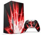 WraptorSkinz Skin Wrap compatible with the 2020 XBOX Series X Console and Controller Lightning Red (XBOX NOT INCLUDED)