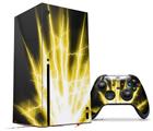 WraptorSkinz Skin Wrap compatible with the 2020 XBOX Series X Console and Controller Lightning Yellow (XBOX NOT INCLUDED)