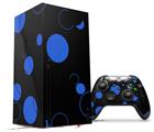 WraptorSkinz Skin Wrap compatible with the 2020 XBOX Series X Console and Controller Lots of Dots Blue on Black (XBOX NOT INCLUDED)