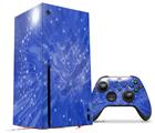 WraptorSkinz Skin Wrap compatible with the 2020 XBOX Series X Console and Controller Stardust Blue (XBOX NOT INCLUDED)