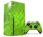 WraptorSkinz Skin Wrap compatible with the 2020 XBOX Series X Console and Controller Stardust Green (XBOX NOT INCLUDED)