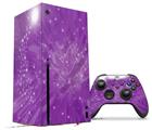 WraptorSkinz Skin Wrap compatible with the 2020 XBOX Series X Console and Controller Stardust Purple (XBOX NOT INCLUDED)