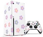 WraptorSkinz Skin Wrap compatible with the 2020 XBOX Series X Console and Controller Pastel Flowers (XBOX NOT INCLUDED)