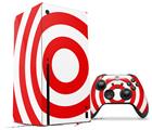 WraptorSkinz Skin Wrap compatible with the 2020 XBOX Series X Console and Controller Bullseye Red and White (XBOX NOT INCLUDED)