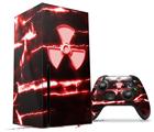 WraptorSkinz Skin Wrap compatible with the 2020 XBOX Series X Console and Controller Radioactive Red (XBOX NOT INCLUDED)