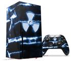 WraptorSkinz Skin Wrap compatible with the 2020 XBOX Series X Console and Controller Radioactive Blue (XBOX NOT INCLUDED)