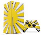 WraptorSkinz Skin Wrap compatible with the 2020 XBOX Series X Console and Controller Rising Sun Japanese Flag Yellow (XBOX NOT INCLUDED)