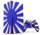 WraptorSkinz Skin Wrap compatible with the 2020 XBOX Series X Console and Controller Rising Sun Japanese Flag Blue (XBOX NOT INCLUDED)