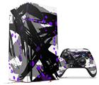 WraptorSkinz Skin Wrap compatible with the 2020 XBOX Series X Console and Controller Abstract 02 Purple (XBOX NOT INCLUDED)