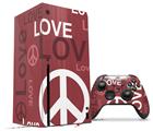 WraptorSkinz Skin Wrap compatible with the 2020 XBOX Series X Console and Controller Love and Peace Pink (XBOX NOT INCLUDED)