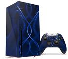 WraptorSkinz Skin Wrap compatible with the 2020 XBOX Series X Console and Controller Abstract 01 Blue (XBOX NOT INCLUDED)