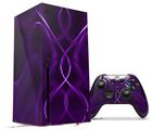 WraptorSkinz Skin Wrap compatible with the 2020 XBOX Series X Console and Controller Abstract 01 Purple (XBOX NOT INCLUDED)
