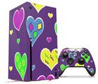 WraptorSkinz Skin Wrap compatible with the 2020 XBOX Series X Console and Controller Crazy Hearts (XBOX NOT INCLUDED)