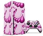 WraptorSkinz Skin Wrap compatible with the 2020 XBOX Series X Console and Controller Petals Pink (XBOX NOT INCLUDED)