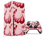 WraptorSkinz Skin Wrap compatible with the 2020 XBOX Series X Console and Controller Petals Red (XBOX NOT INCLUDED)