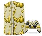 WraptorSkinz Skin Wrap compatible with the 2020 XBOX Series X Console and Controller Petals Yellow (XBOX NOT INCLUDED)