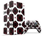WraptorSkinz Skin Wrap compatible with the 2020 XBOX Series X Console and Controller Red And Black Squared (XBOX NOT INCLUDED)
