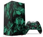 WraptorSkinz Skin Wrap compatible with the 2020 XBOX Series X Console and Controller Skulls Confetti Seafoam Green (XBOX NOT INCLUDED)
