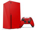 WraptorSkinz Skin Wrap compatible with the 2020 XBOX Series X Console and Controller Solids Collection Red (XBOX NOT INCLUDED)
