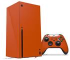 WraptorSkinz Skin Wrap compatible with the 2020 XBOX Series X Console and Controller Solids Collection Burnt Orange (XBOX NOT INCLUDED)