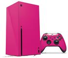 WraptorSkinz Skin Wrap compatible with the 2020 XBOX Series X Console and Controller Solids Collection Fushia (XBOX NOT INCLUDED)