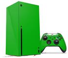 WraptorSkinz Skin Wrap compatible with the 2020 XBOX Series X Console and Controller Solids Collection Green (XBOX NOT INCLUDED)