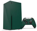 WraptorSkinz Skin Wrap compatible with the 2020 XBOX Series X Console and Controller Solids Collection Hunter Green (XBOX NOT INCLUDED)