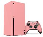WraptorSkinz Skin Wrap compatible with the 2020 XBOX Series X Console and Controller Solids Collection Pink (XBOX NOT INCLUDED)