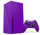 WraptorSkinz Skin Wrap compatible with the 2020 XBOX Series X Console and Controller Solids Collection Purple (XBOX NOT INCLUDED)