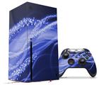 WraptorSkinz Skin Wrap compatible with the 2020 XBOX Series X Console and Controller Mystic Vortex Blue (XBOX NOT INCLUDED)