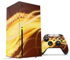 WraptorSkinz Skin Wrap compatible with the 2020 XBOX Series X Console and Controller Mystic Vortex Yellow (XBOX NOT INCLUDED)