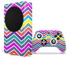 WraptorSkinz Skin Wrap compatible with the 2020 XBOX Series S Console and Controller Zig Zag Colors 04 (XBOX NOT INCLUDED)