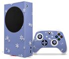 WraptorSkinz Skin Wrap compatible with the 2020 XBOX Series S Console and Controller Snowflakes (XBOX NOT INCLUDED)
