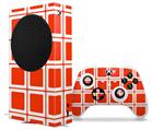 WraptorSkinz Skin Wrap compatible with the 2020 XBOX Series S Console and Controller Squared Red (XBOX NOT INCLUDED)